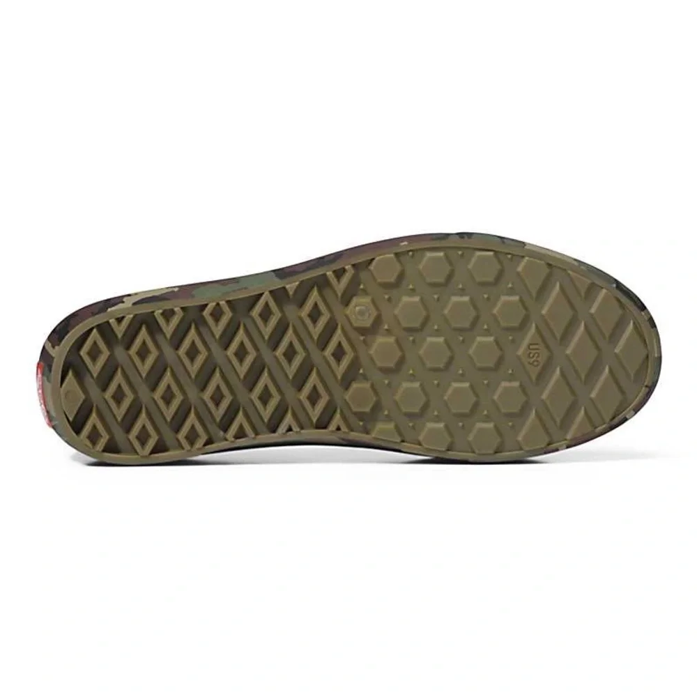 Vans Big Kids Unisex Trek Camouflage Green Slip On Sneakers Size 3 NWT